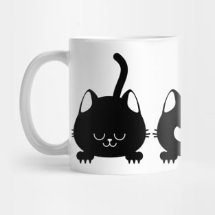 Black kitty buddies Mug